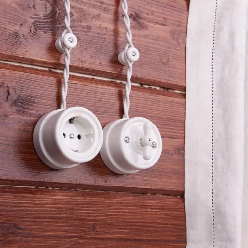 Ретро кабель витой 2х1,5 белый 20 м W6452201 - фото 5