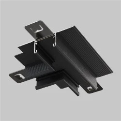 Т- образный коннектор встраиваемый под ГКЛ 12,5 мм Basity, черный (Черный)