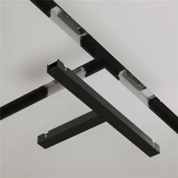 Т- образный коннектор встраиваемый под ГКЛ 12,5 мм Basity, черный (Черный)