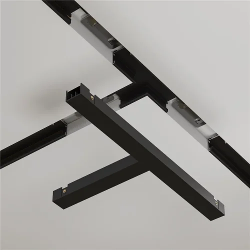 Т- образный коннектор встраиваемый под ГКЛ 12,5 мм Basity, черный (Черный) - фото 4