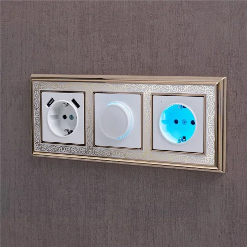 Розетка с заземлением, шторками и USBх2 (белая) W1171501 - фото 5