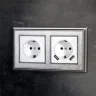 Розетка с заземлением, шторками и USBх2 (белая) W1171501 - фото 6
