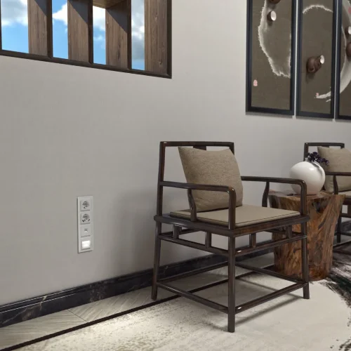 Розетка с заземлением, шторками и USBх2 (белая) W1171501 - фото 4