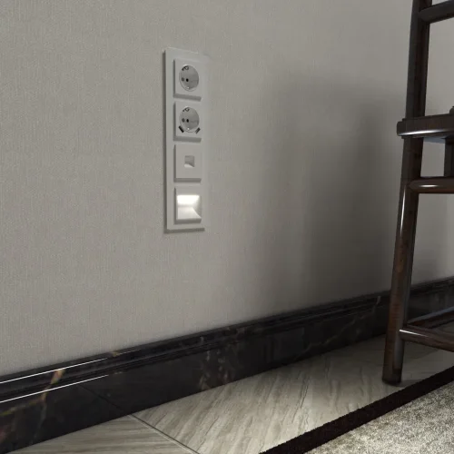 Розетка с заземлением, шторками и USBх2 (белая) W1171501 - фото 7