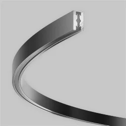 Шинопровод круглый из полукругов 1200мм Flarity черный (Черный)