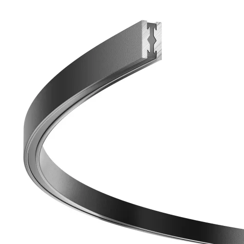 Шинопровод круглый из полукругов 1200мм Flarity черный (Черный) TRX154-2SR-D1200-B - фото