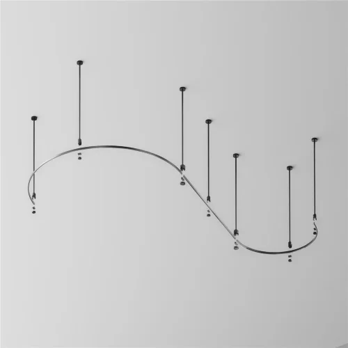 Шинопровод круглый из полукругов 1200мм Flarity черный (Черный) TRX154-2SR-D1200-B - фото 5