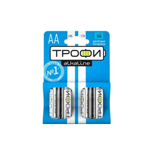 Элемент питания алкалиновый AA/LR6 LR6-4BL (блист.4шт) Трофи C0034657 - фото 2