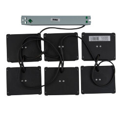 ULP-1010 42W-4000К IP40 GRILYATO OPAL BLACK KIT06 Светильники светодиодные потолочные встраиваемые, комплект из 6 штук, Белый свет 4000K, 4728Лм, Для ячеек 100x100мм, Корпус черный, С и-п