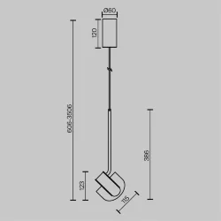 Подвесной светильник Levix 2700-4000К 7Вт (Латунь)