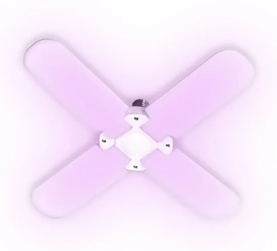 Лампа светодиодная PPG T95-4p AGRO 36Вт FR E27 4 лепестка с поворотом 90град. для растений красн. 650нм/син. 450нм Pro JazzWay 5043350 - фото