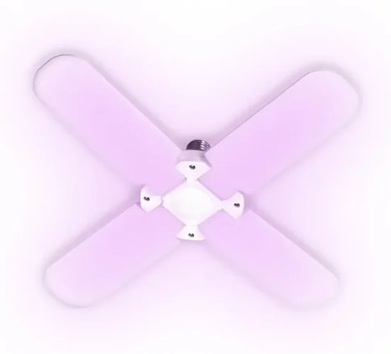 Лампа светодиодная PPG T95-4p AGRO 36Вт FR E27 4 лепестка с поворотом 90град. для растений красн. 650нм/син. 450нм Pro JazzWay 5043350 - фото