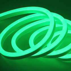 Неоновая Светодиодная лента SMD 220В 2835, 120 LED/м, 6 Вт/м, 220В , IP65, Цвет: Зеленый, NE-2180-220-6-G-65 007393
