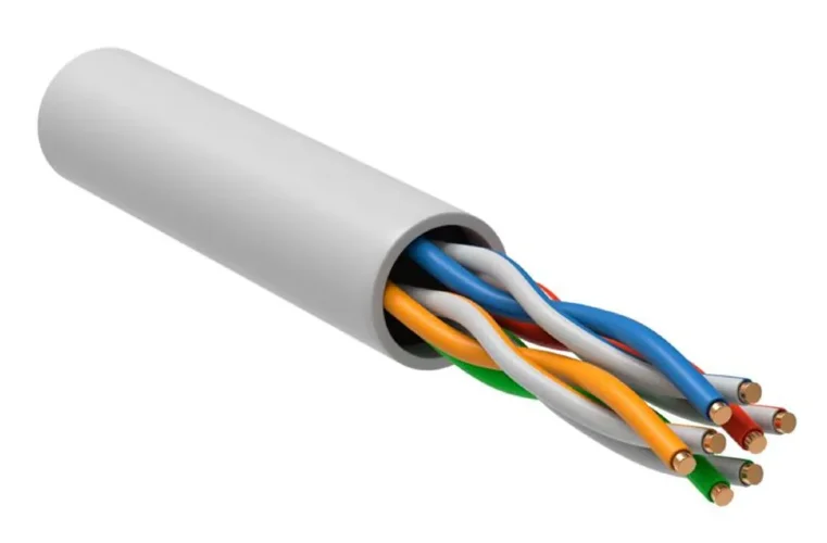 Кабель витая пара U/UTP кат.5E 4х2х24AWG solid LSZH бел. (м) GENERICA BC1-C5E04-128-305-G - фото