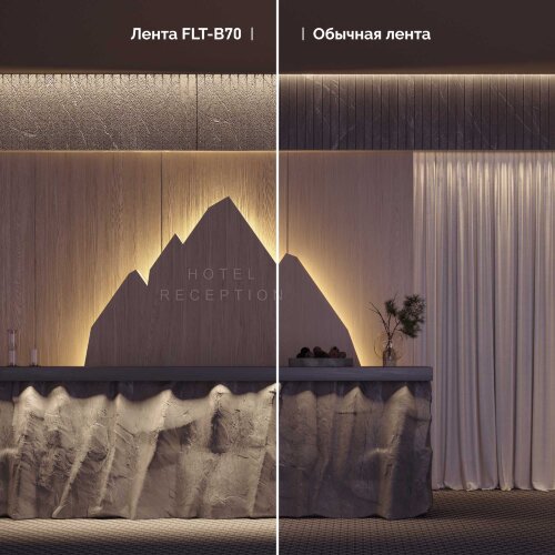 Светодиодная лента FLT-B70-8mm 24V White6000 (15.5 W/m, IP20, 45deg, 5m) (Arlight, Открытый) - фото 4