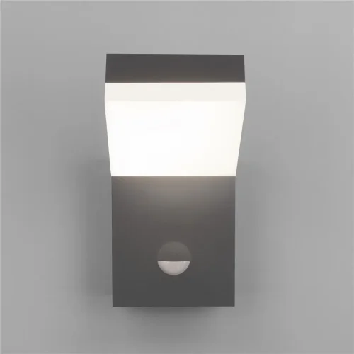 Уличный настенный светодиодный светильник Sensor IP54 с датчиком движения 1541 TECHNO LED серый - фото 2