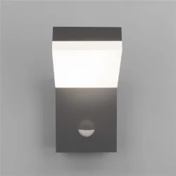 Уличный настенный светодиодный светильник Sensor IP54 с датчиком движения 1541 TECHNO LED серый (053947)