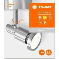 Светильник светодиодный накладной СПОТ LEDSpot 1x3W/2700K (1xGU10) - LEDVANCE