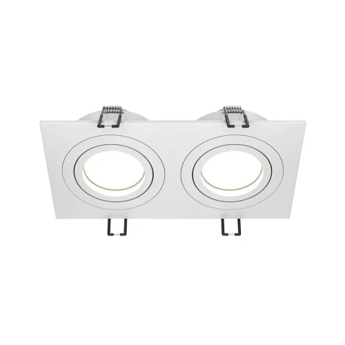 Встраиваемый светильник Atom GU10 2x10Вт (Белый) - фото
