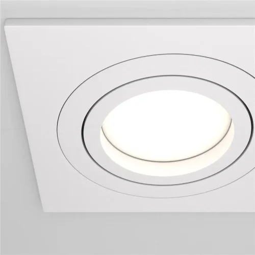 Встраиваемый светильник Atom GU10 2x10Вт (Белый) - фото 10