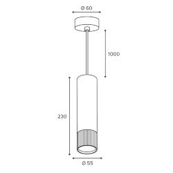 Светильник WOLTA WSL-GU10/P18BG-S под лампу GU10 Черный / золотой DUO