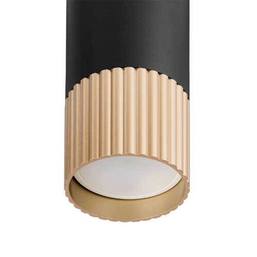 Светильник WOLTA WSL-GU10/P18BG-S под лампу GU10 Черный / золотой DUO - фото 5.