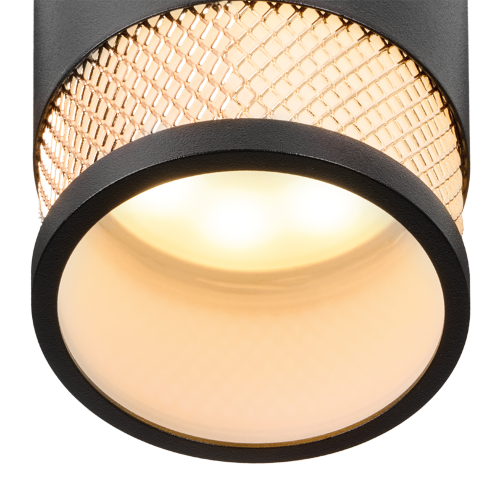 Светильник WOLTA WSL-GU10/P12BG под лампу GU10 Черный / золотой RETE - фото 6.