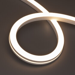 Светодиодная лента герметичная MOONLIGHT-SIDE-Х280-20х20mm 24V Warm3000 (10 W/m, IP67, 15m, wire х1) (Arlight, Вывод боковой, 5 лет) 044251