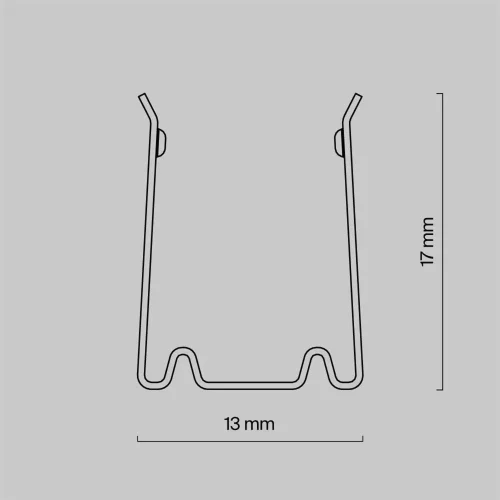 Гибкий профиль для гибкого неона 17x12 мм (алюминий, 2x0,5м) (Белый) - фото 4
