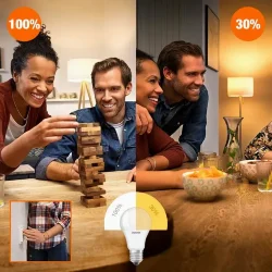 Лампа светодиодная 8.5W/2700K E27 | 1клик-100% / 2клик-40% | DUO CLICK DIM | - OSRAM