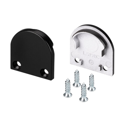 Заглушка SL-LINE-2011M ROUND BLACK глухая (Arlight, Пластик) - фото 1