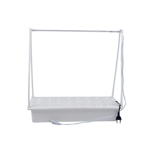 ULT-P44N-10W-SPLE IP65 AQUA WHITE Набор для гидропоники Минисад AQUA, светильник для растений светодиодный с подставкой и компрессором, Спектр для фотосинтеза, Белый, TM ФитоЛето - фото 2