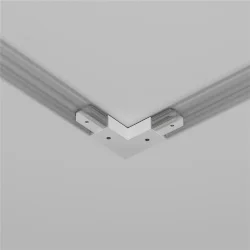 Угловой коннектор питания с вводом питания Unity белый (Белый)