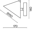 Настенный светильник (бра) Этро / Etro (Черный) FR6141WL-L7B - фото 6