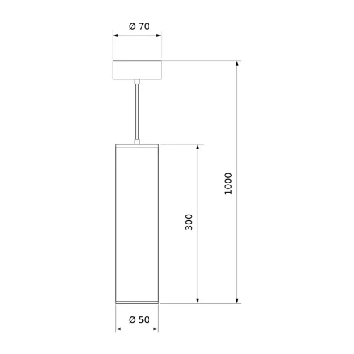 Подвесной светодиодный светильник DLR035 12W 4200K черный матовый - фото 4