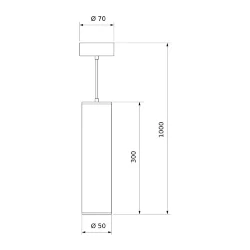 Подвесной светодиодный светильник DLR035 12W 4200K черный матовый (043960)