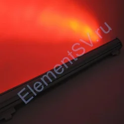 Линейный светодиодный прожектор Wallwasher + Rem Control V491 (36W, 220V, RGB)