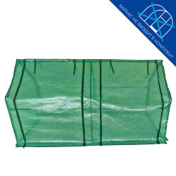 UGT-S31 L180 GREEN Тент из армированного полиэтилена 135г-м2 для парника 180x90x90см, Цвет сетки зеленый, TM ФитоЛето