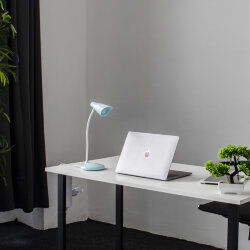 TLD-559 Blue-LED-280Lm-5000K-Dimmer Светильник настольный, 3W, Сенсорный выключатель, Голубой