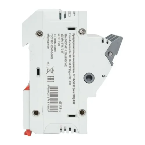 Предохранитель-разъединитель DF 14х51 3п (тип ПВЦ) EKF df143-e - фото 6