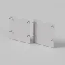 Комплект заглушек (для профиля 50x50) 2 шт., ALM-5050-S-EC 642046 (Серебро) 642046 - фото 2