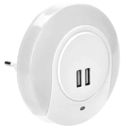 Светильник-ночник 001 круг USB датчик освещения 220В IEK LDNN5-001-SQ-P-00-S-K01