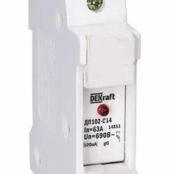 Держатель предохранительного типа C10 ДП102-С10-1Р DEKraft 21383DEK