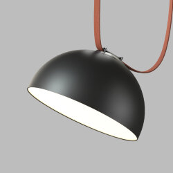 Cветильник для трека-ремня Belty Smart, серия Flow со светодиодом, D300*H171мм, 48V DC, 28W, RA90, 120°, 3000-5700K, IP20, черный, алюминий, Denkirs DK5662-BK