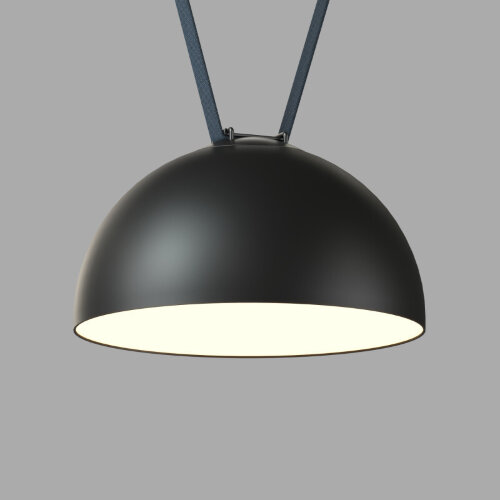 DK5662-BK Cветильник для трека-ремня Belty Smart, серия Flow со светодиодом, D300*H171мм, 48V DC, 28W, RA90, 120°, 3000-5700K, IP20, черный, алюминий. Фото 2