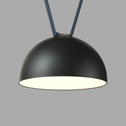 Cветильник для трека-ремня Belty Smart, серия Flow со светодиодом, D300*H171мм, 48V DC, 28W, RA90, 120°, 3000-5700K, IP20, черный, алюминий, Denkirs DK5662-BK