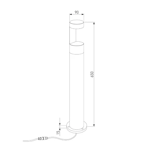Ландшафтный светодиодный светильник Nimbus IP54 35126/F черный - фото 6