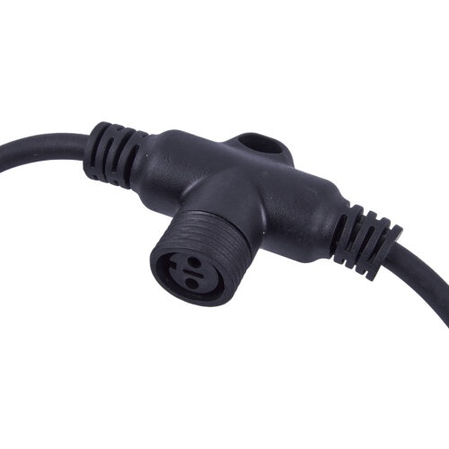 UCX-F90 T20-2M-BK Провод-шина для гирлянд серии F90PRO, 2м, 20 Т-коннекторов, шаг 10см, Статика-мерцание, IP67, Черный, TM Uniel - фото 3