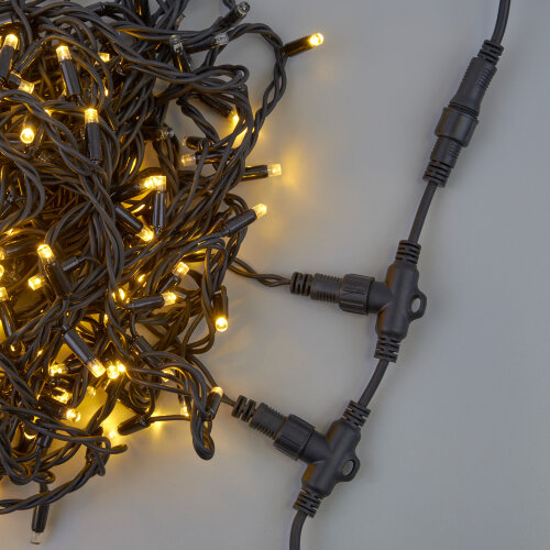 UCX-F90 T20-2M-BK Провод-шина для гирлянд серии F90PRO, 2м, 20 Т-коннекторов, шаг 10см, Статика-мерцание, IP67, Черный, TM Uniel - фото 9