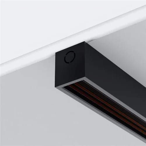 Заглушки для накладного низкопрофильного шинопровода Exility 2шт. (Черный) - фото 3